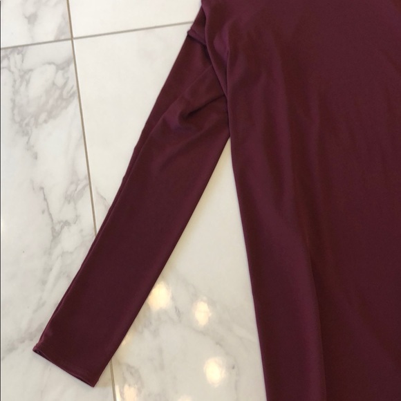 Wuko gals Maroon midi dress - Picture 3 of 6